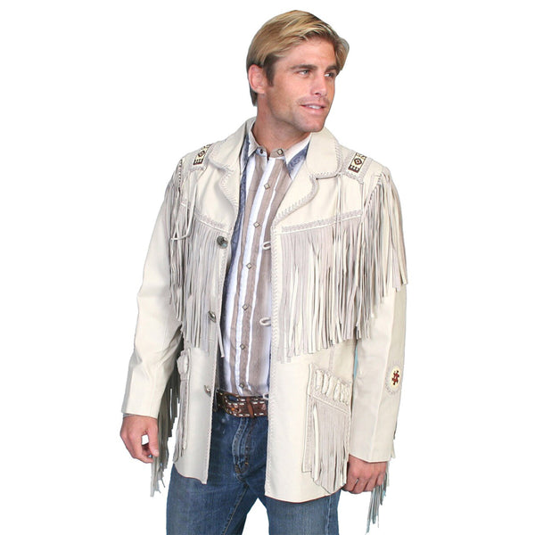 Authentic Native American Western Cowboy Leather Jacket